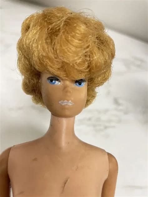 Vintage Mattel S Red Blonde Bubble Cut Midge Barbie Doll White Lips Picclick