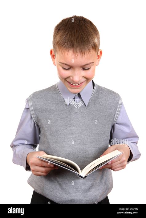 Boy Reads A Book Stock Photo Alamy