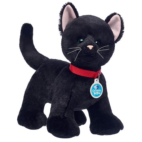 Promise Pets Black Cat Stuffed Animal Cat Teddy Bear Day Cats