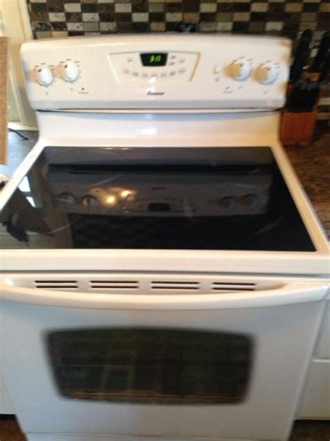 This is a replacement cooktop assembly for your existing cooktop. Amana glass top stove for sale! - Nex-Tech Classifieds