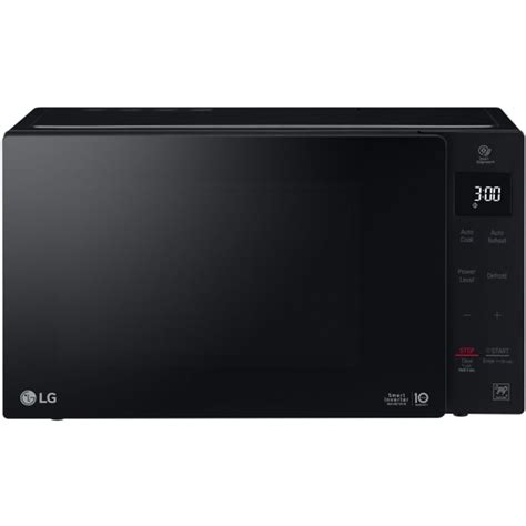 Lg 09 Cu Ft Neochef Countertop Microwave In Black Stainless Steel