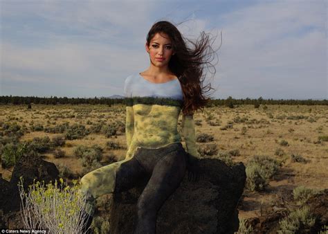 Body Painter Natalie Fletcher Blends Her Subjects Into The Landscapes