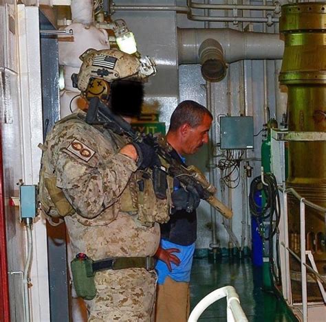 Us Navy Seal During A Visit Board Search And Seizure Vbss Exercise