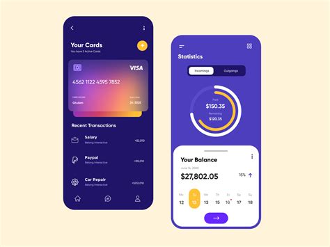 Finance Mobile App Ux Ui Design By Ghulam Rasool 🚀 For Upnow Studio On
