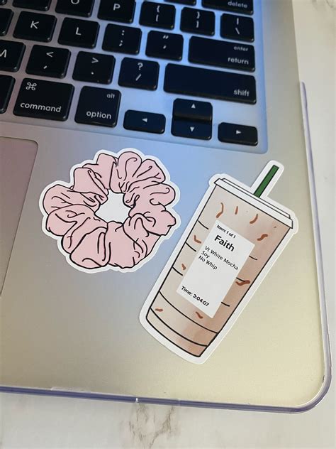 Custom Starbucks Order Sticker Weatherproof Stickers Etsy
