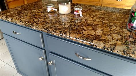 Use a foam brush to apply the gel stain in the direction of the wood grain. Kitchen Island in GF's Gray Gel Stain | General Finishes Design Center