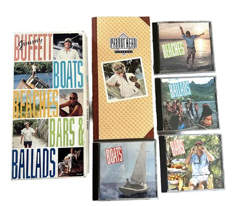 Boats Beaches Bars And Ballads Box By Jimmy Buffett 4 Cds 1992 Box And Book 8811061326 Ebay