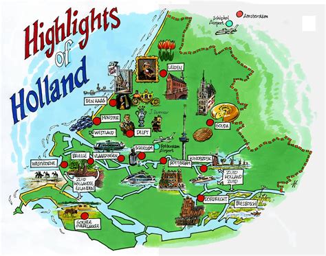 Die karte zeigt die niederlande, die im westen an deutschland angrenzt. Holland Karte Zeeland