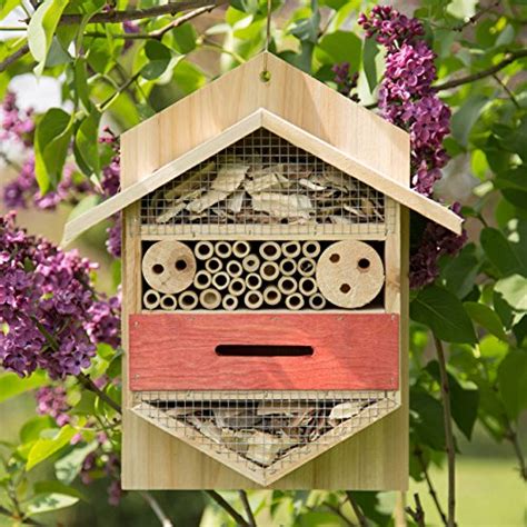Relaxdays Insect Hotel Hexagonal Nest Aid For Bees Ladybirds For The