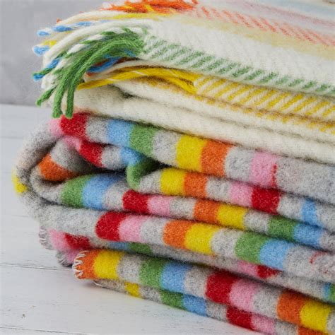 Pure New Wool Blanket Woven In Wales By Lalaandbea