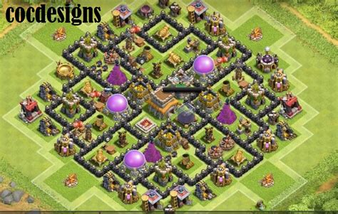 And as such it deserves a proper base layout! Town Hall 8 Farming Base Layout: Dark and Loot Protective ...
