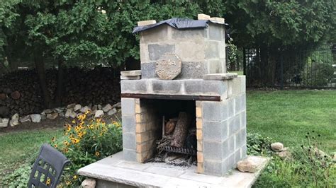 How To Build An Outdoor Fireplace With Cinder Blocks
