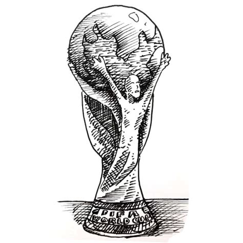 How To Draw The Fifa World Cup Tropy Shoo Rayner Everyone Can Draw