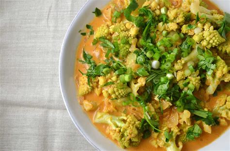 There are notable grammatical and idiomatic differences. Farm Fresh To You - Recipe: Red Curry Romanesco