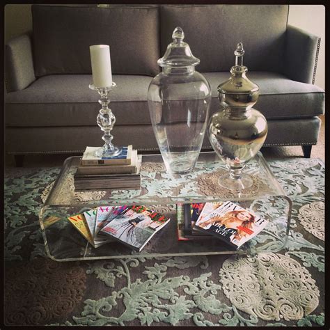 This transparent new surface floats in the room without taking up permanent visual residency. Acrylic coffee table | Acrylic coffee table, Coffee table ...