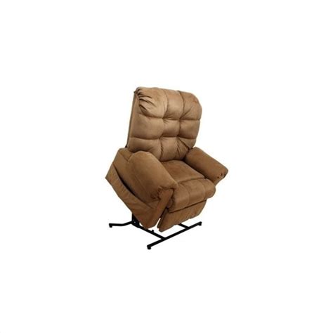 Catnapper Omni Power Lift Full Lay Out Chaise Recliner Chair In Saddle