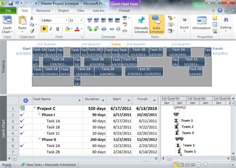 Project Timeline View Compare Microsoft Project Timeline View To