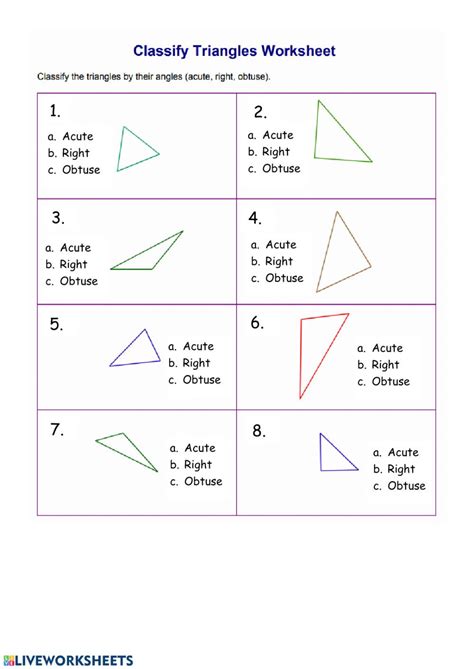 A vertex is the point that is the intersection of three or more faces. Classifying Triangles Worksheet With Answer Key | db-excel.com