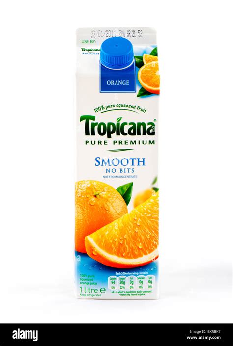 Carton Of Tropicana Orange Juice Uk Stock Photo Royalty Free Image