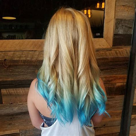 40 Refined Blue Ombre Hair Designs — Mystery In Your Locks Blonde And