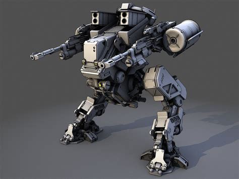 Robot 3d Model Mech Mecha Tanks Mecha