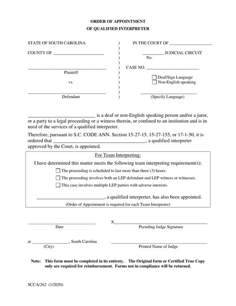 Form Scca262 Fill Out Sign Online And Download Printable Pdf South