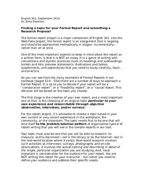 Official Report Writing Sample Pdf Template