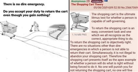 Shopping Cart Theory If You Dont Return Your Cart Youre A Bad Person