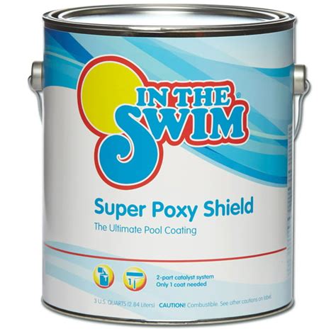 In The Swim Super Poxy Shield Epoxy Base Swimming Pool Paint Black 1