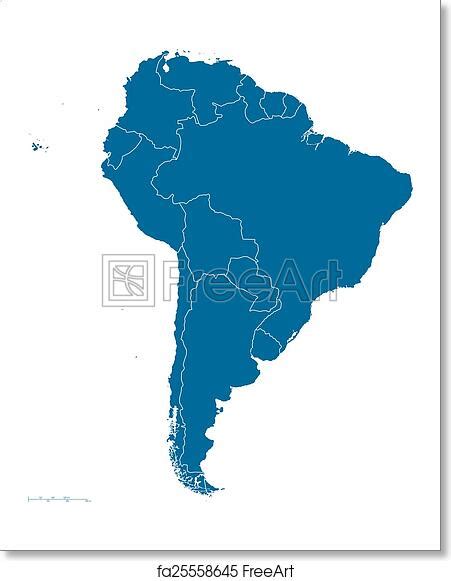 South American Countries Political Map