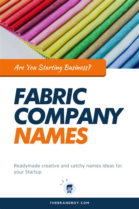 374 Best Fabric Company Names Ideas Textile Business Shop Name