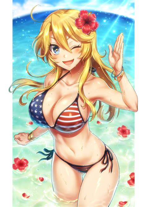 Mk Iowa Kancolle Kantai Collection S Girl D Ahoge American