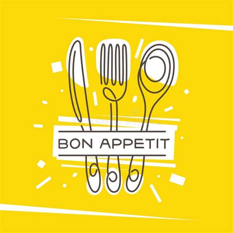 Bon Appetit Stock Illustrationer Illustration Av Flagga 45229997