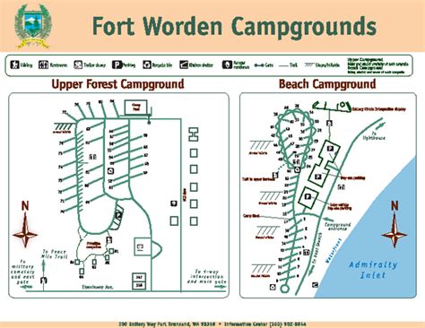 Fort Worden Campgrounds Map 200 Battery Way Port Townsend Wa 98368