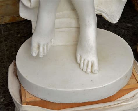 Gorgeous Exceptional Marble Statue At 1stdibs