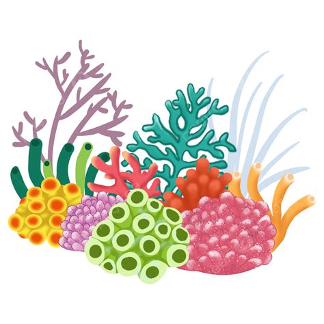 Rysunek Rośliny Barwiącej Rafy Koralowej Rafa Koralowa Kolor