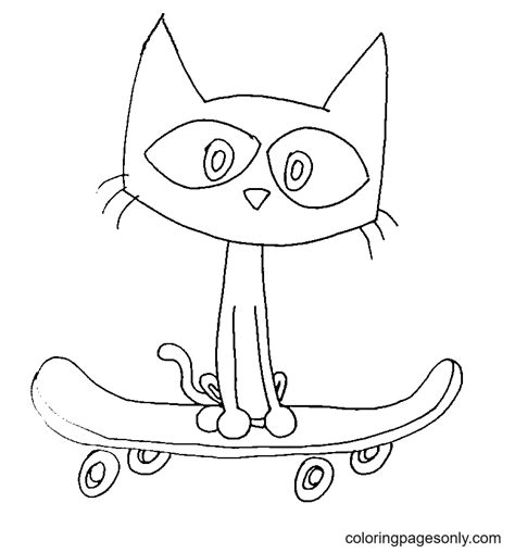 Pete The Cat Easter Coloring Pages Pete The Cat Coloring Pages