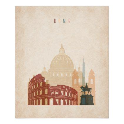 Instead, it made me marvel at the street art scene. Rome poster - retro (2024) - vintage gifts retro ideas cyo ...
