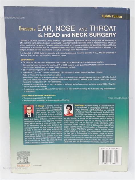 Diseases Of Ear Nose And Throat And Head And Neck Surgery 8ed And Manual