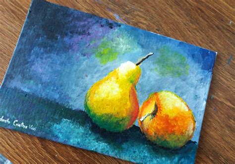 Still Life Painting Fruits Painting Challenge 4300 Acrylics On Panel