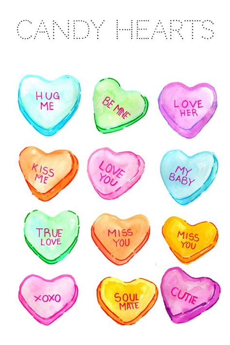 Heart Clipart Valentines Day Clipart Candy Clipart Etsy Canada Valentines Day Clipart