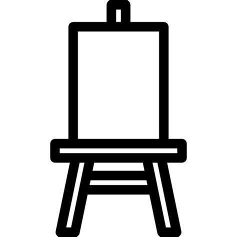 Easel With Canvas Free Art Icons