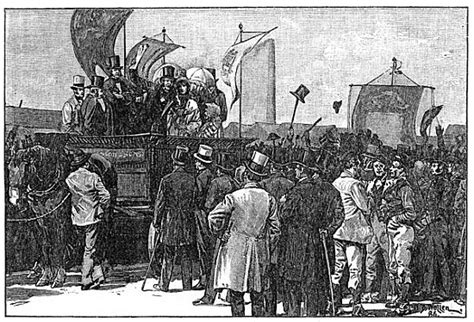The Chartist Demonstration On Kennington After William Barnes Wollen En Reproduction