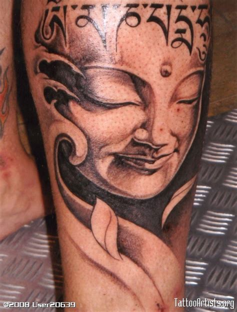 Realistic Black And Grey Buddha Tattoo Designs Buddha Tattoo Design