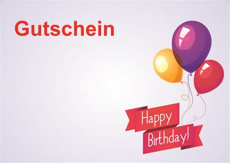 Gutschein zum Geburtstag hier ausdrucken - kostenlos!