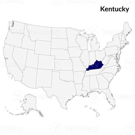 Map Of Kentucky Kentucky Map Usa Map 32698656 Png