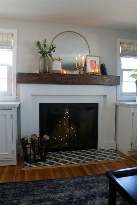 Fireplace Makeover And Styled With Decor From Target Nesting With Grace