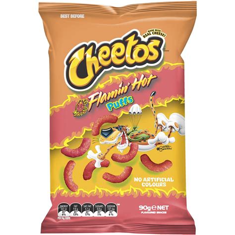 Cheetos Flaming Hot Puffs 90g Woolworths