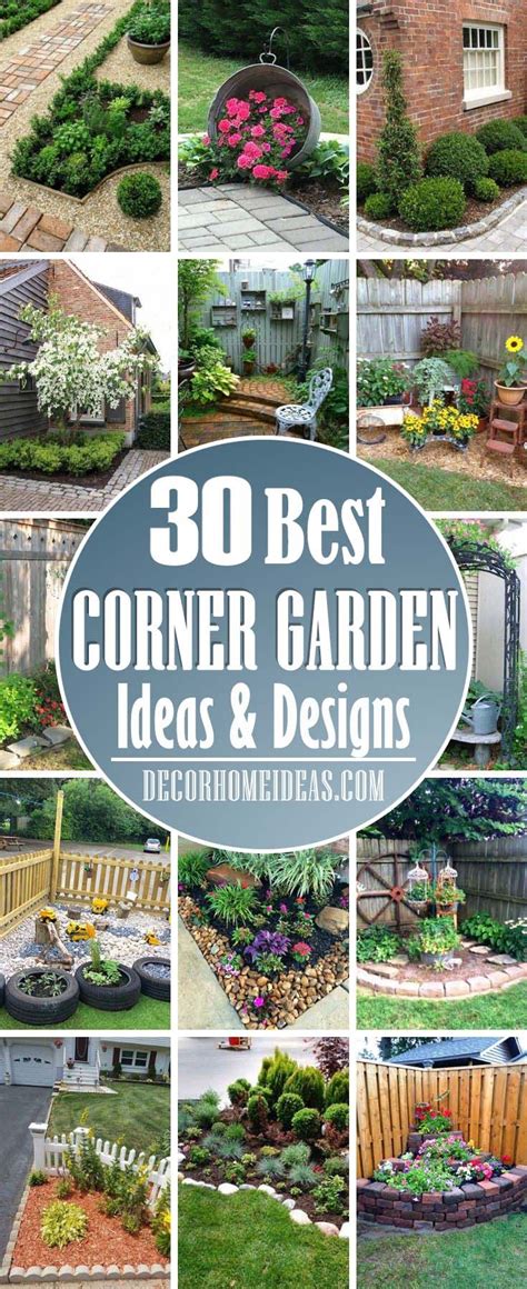28 Beautiful Corner Garden Ideas And Designs Corner Garden Corner