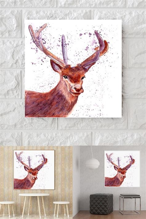 Deer Print Deer Art Nursery Art Instant Download Deer Wall Art